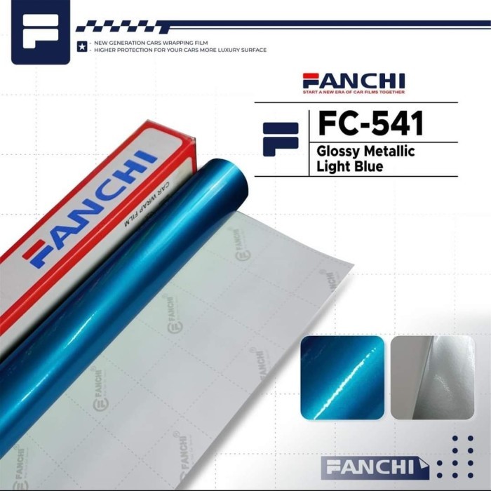 

ROLL Sticker Fanchi FC541 Candy Glossy Mettalic Light Blue 50x9m ROLL