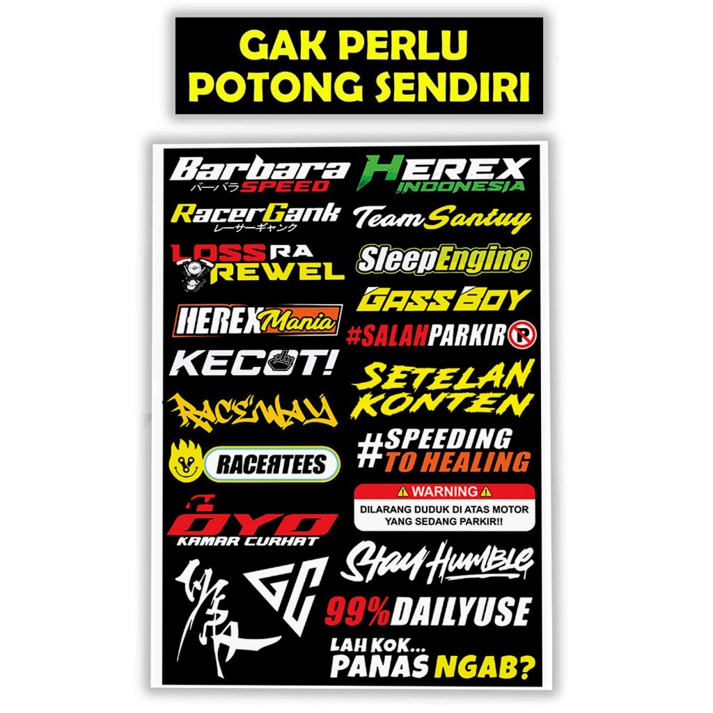 Stiker Motor, Sticker Motor, Stiker Motor Keren, Stiker Racing Motor, Sticker Racing