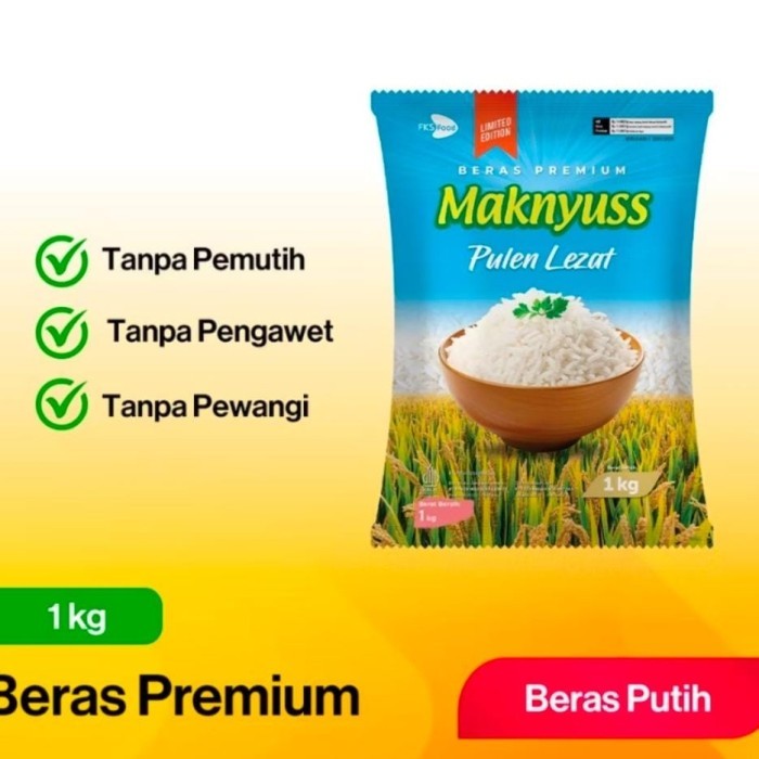 qrue_mart- [Best Quality] SANIA BERAS 1 KG - Maknyus 1 Kg