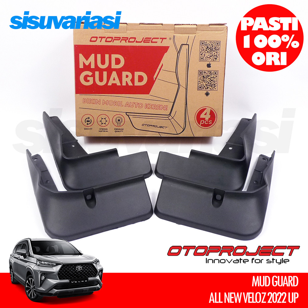Aksesoris Mobil Toyota Veloz 2022 2023 2024 Mud Guard Mudguard Karpet Lumpur Otoproject