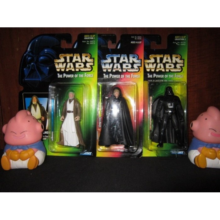 Star Wars Kenner Set 3 Obi-Wan Darth Vader Luke Vintage 1997 figure