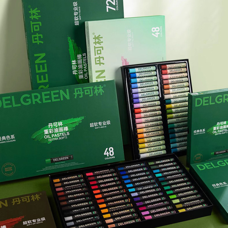 

24/36/48/72 Colors Oil Painting Stick Set Heavy Color Ultra Soft Oil Pastel Children DIY Various Painting Style Art Supplies
