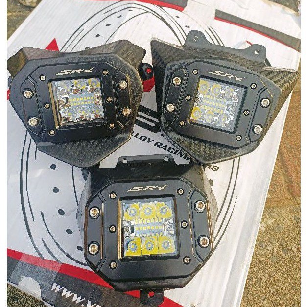 ABOLAILSHOP  (Ready) Lampu Reflektor Lampu LED Depan CRF 150 Klx 150 WR155 Model Carbon