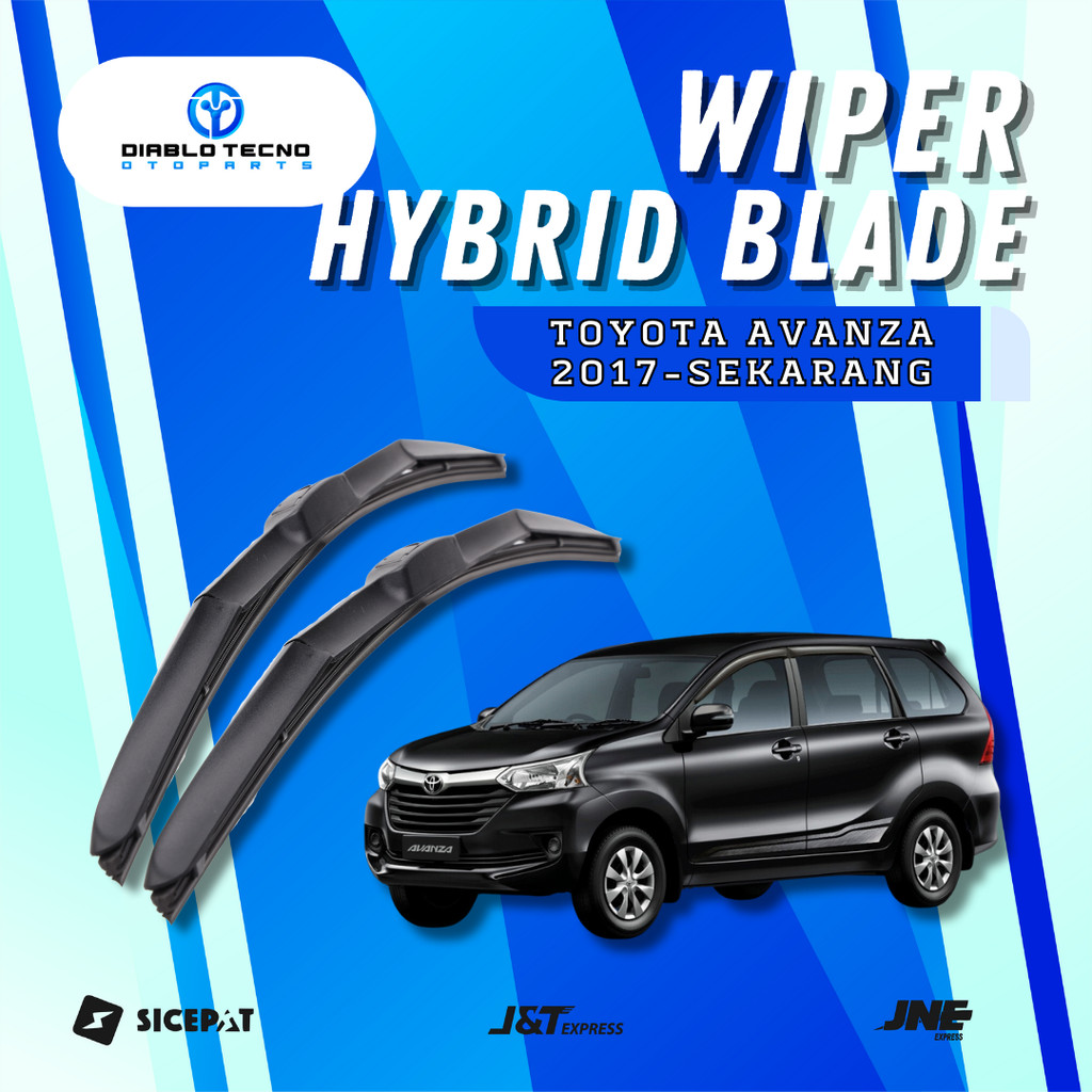 Wiper Hybrid Blade Toyota Grand New Avanza 2017 - Sekarang Wiper Model Hybrid 1 Set (Kiri dan Kanan)