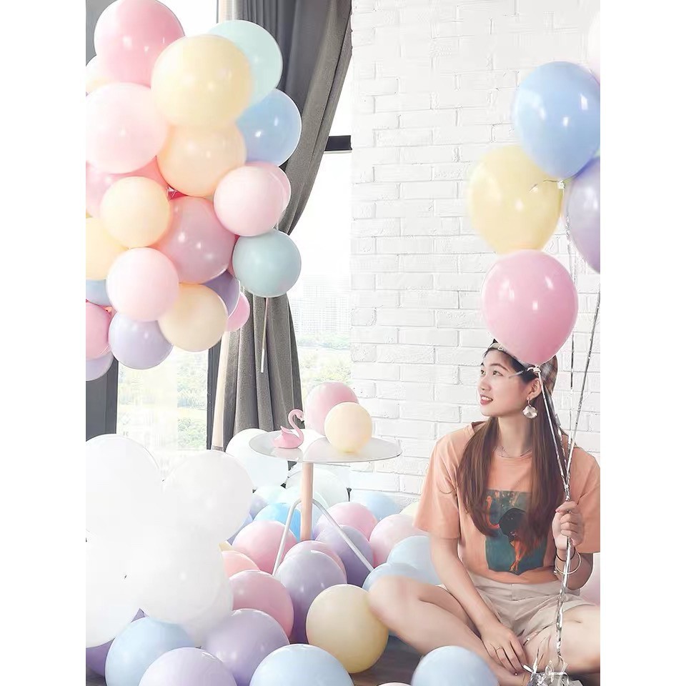 KKL GROSIR Balon Pastel Balon Latex Macaron  tebal 12 inch / balon ulang tahuN