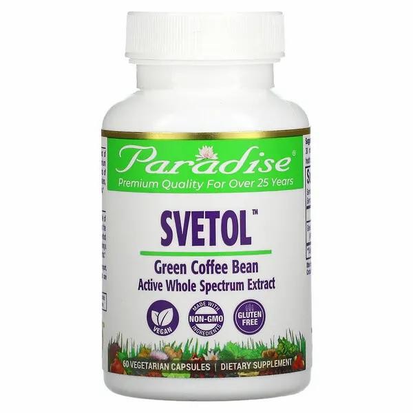 

Paradise Herbs Svetol Green Coffee Bean 60 Vegetarian Capsules