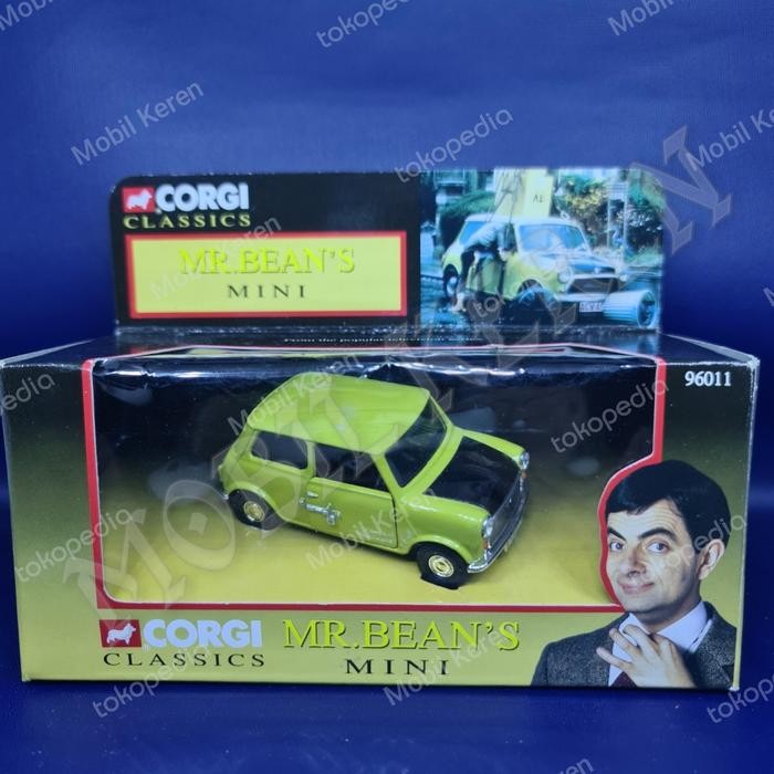 pee99 Diecast 1:43 Corgi Classics Mr Bean's Mini Yellow