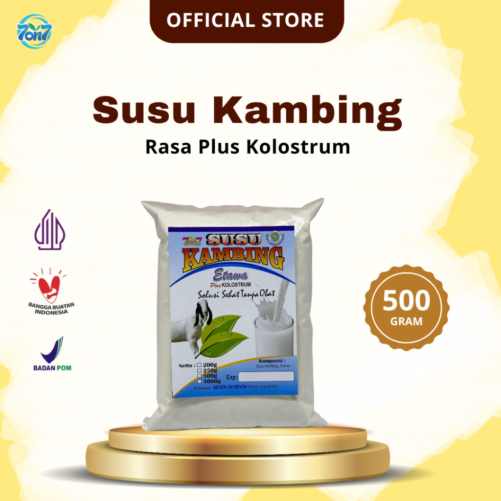 

Susu Kambing Etawa Bubuk 7on7 Macam-macam rasa 500 Gr
