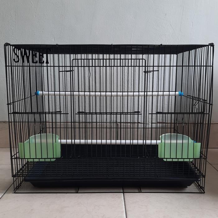 kandang kotak besi lipat sweet Lovebird kelinci reptil ukuran M murah