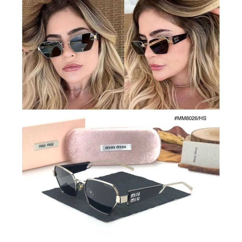 Kacamata Sunglasses Wanita Perspektif Face Authentic MIUMIU pma pma