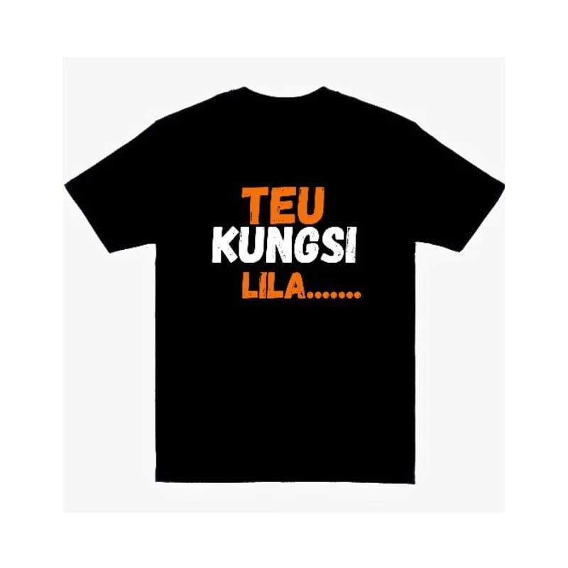 [COD] T-Shirt baju kaos skena cowok Oversize 2025 Teu Kungsi Lila Boxy fit Stay Real Tren