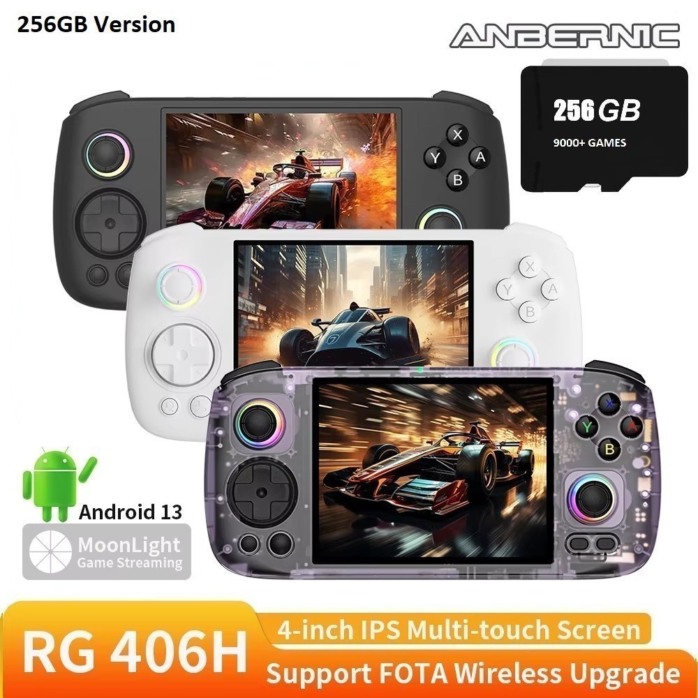 GROSIRUNIK99 ANBERNIC RG406H 256GB - Dual Mode Emulator Retro Game Handheld Console