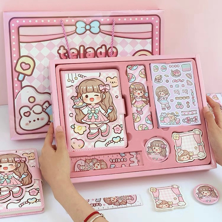 

Buku Jurnal Set Hadiah Notebook Diary Agenda Lucu Edisi Dodogirl TLD131
