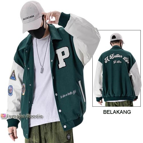 FAGRES_SHOP Jaket Varsity Pria Kamikaze / Baseball Varsity Jacket Pria Wanita Original Cosplay Anime