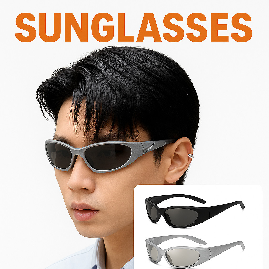 Kacamata Steampunk Cyberpunk 2077 Naik Gunung Hiking