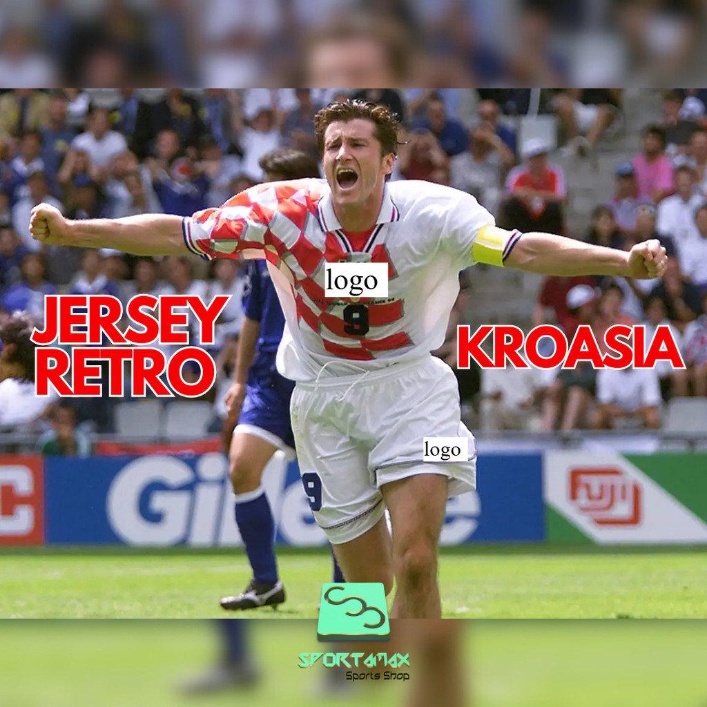 Jersey Bola Lawas Jadul Terbaik GO Grade Ori Retro Kroasia Croatia Murah High Quality