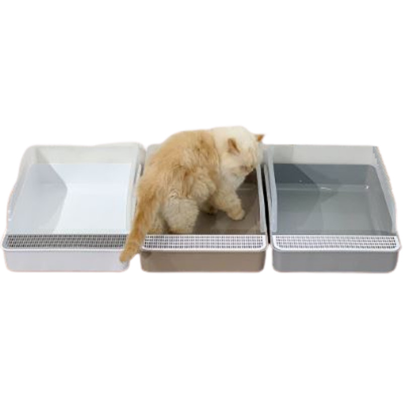 Bak Pasir Saringan Kucing Litter Box 2in1 box+saringan