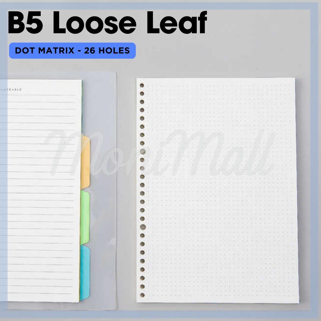 

MINKYS Kertas Binder B5 26 Lubang Loose Leaf Paper 60 Sheets - B5-26