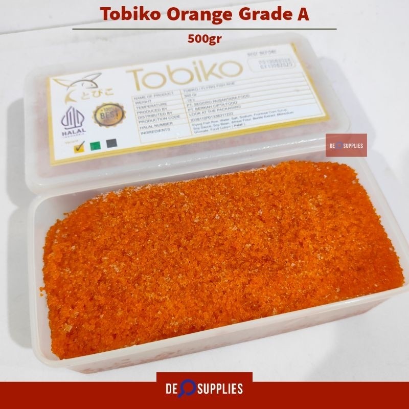 

Tobiko Orange Premium 500gr - Telur Ikan Terbang / Fish Roe Frozen