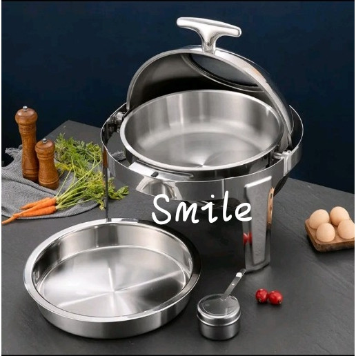 Roll Top Prasmanan 9,5L | Roll Top Chafing Dish Stainless Steel