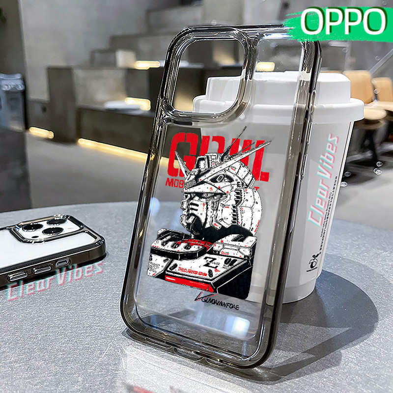 Tren Gundam Glossy PC HardCase OPPO-A60 Realme-C53 Note-50 C51/C51s OPPO A3-Pro Reno 12/12F A79 Cowo