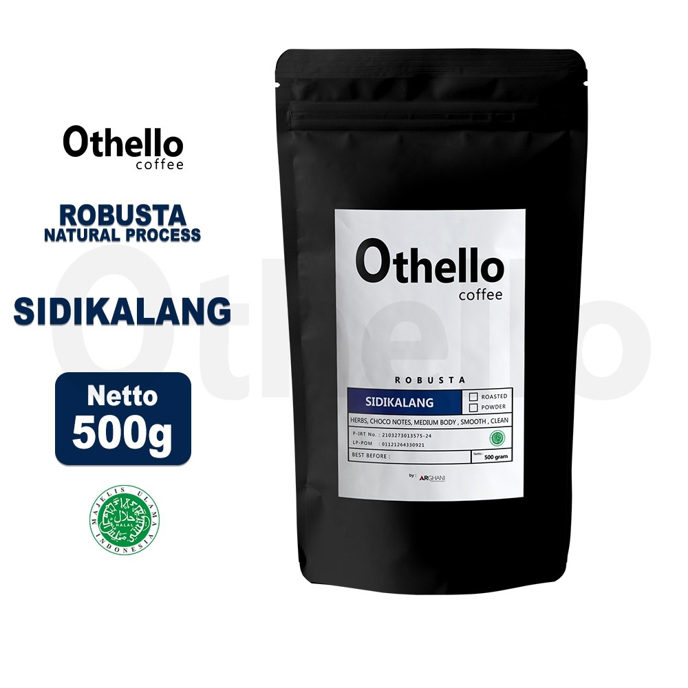 

Othello Coffee Robusta Sidikalang 500gram Biji Kopi Giling Robusta Bubuk Asli Original Robusta