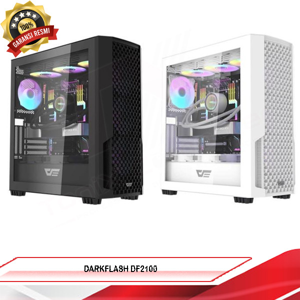 DARKFLASH DF2100 ATX PC Case | Luxury ATX PC Case | Casing Pc Gaming