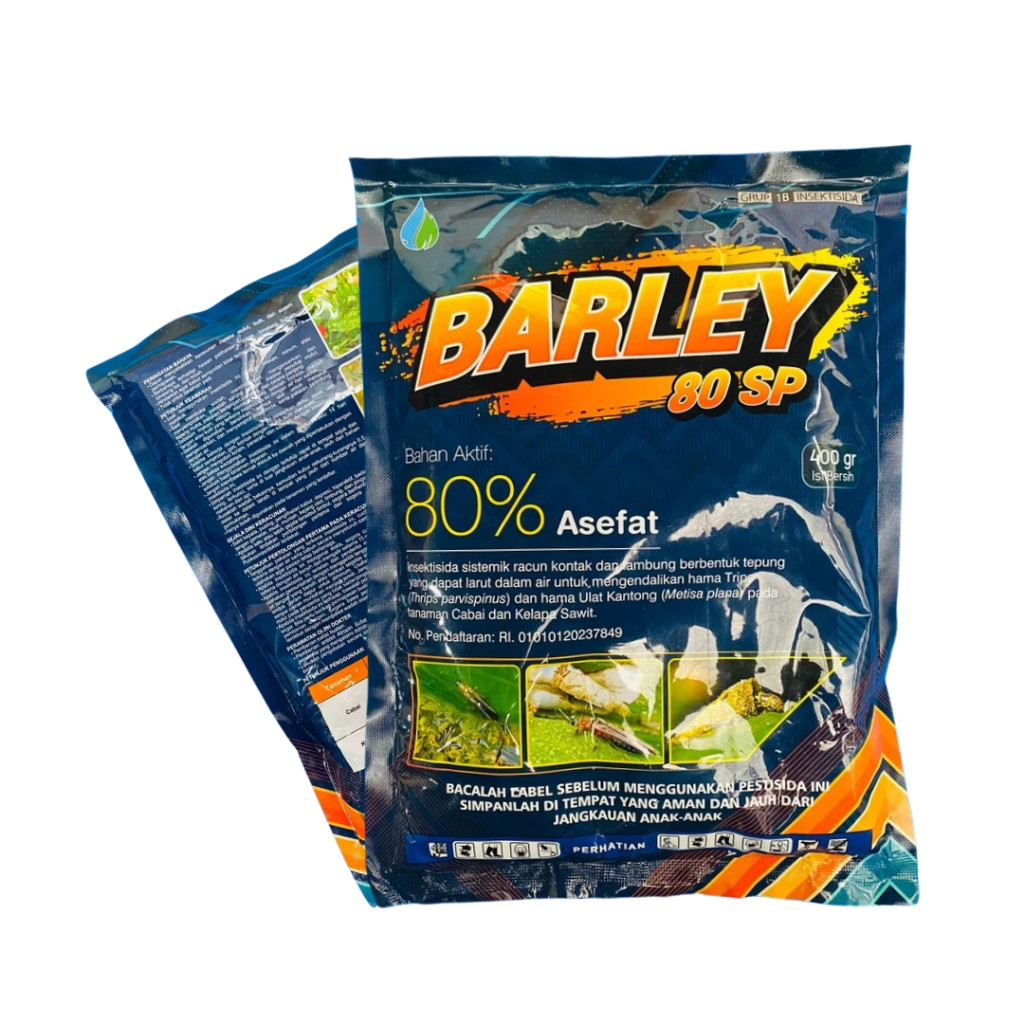 Insektisida - insektisida sistemik BARLEY 80SP isi 400gr pengendali thrips ulat grayak TIGA MUARA EM