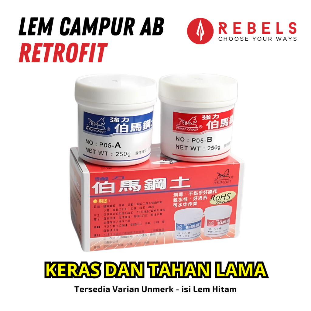 LEM CAMPUR AB Unmerk - Retrofit Headlamp Motor/Mobil Berkualitas Tinggi