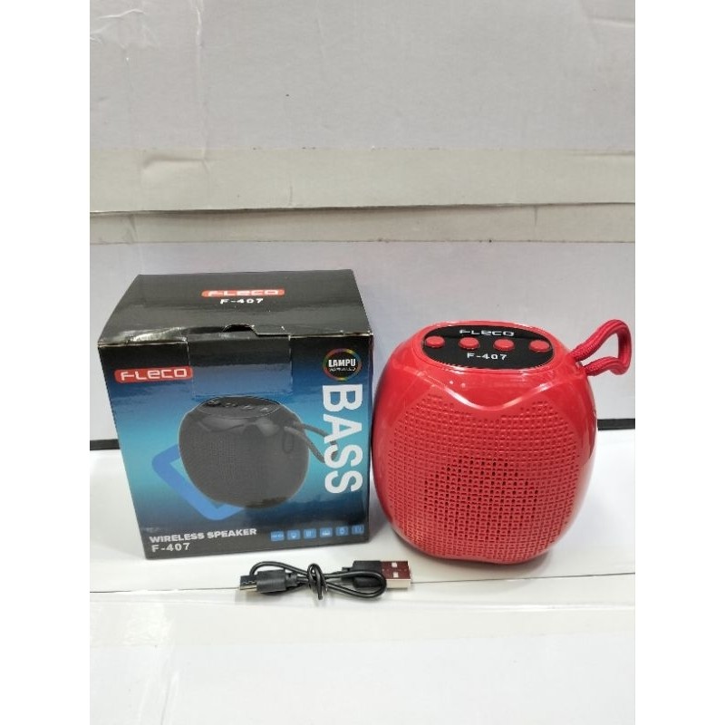 Speaker Bluetooth Mini Portabel Super Bass Fleco F-407 Terbaru