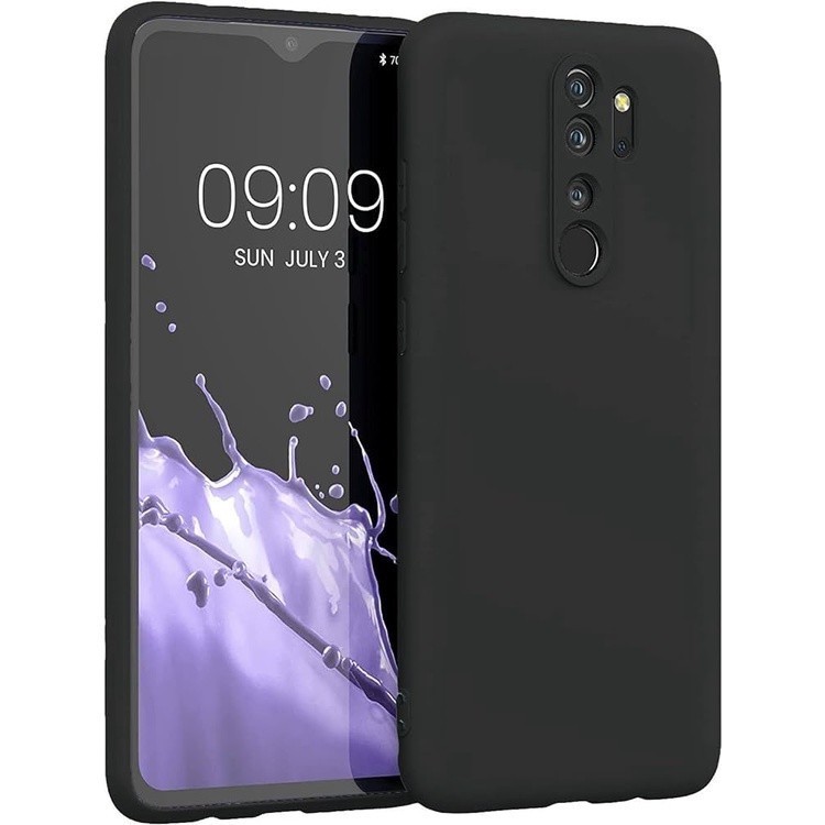 Softcase Black Matte Case Redmi Note 8 dan Redmi Note 8 Pro Silikon Casing Pro Camera Hitam Polos  T