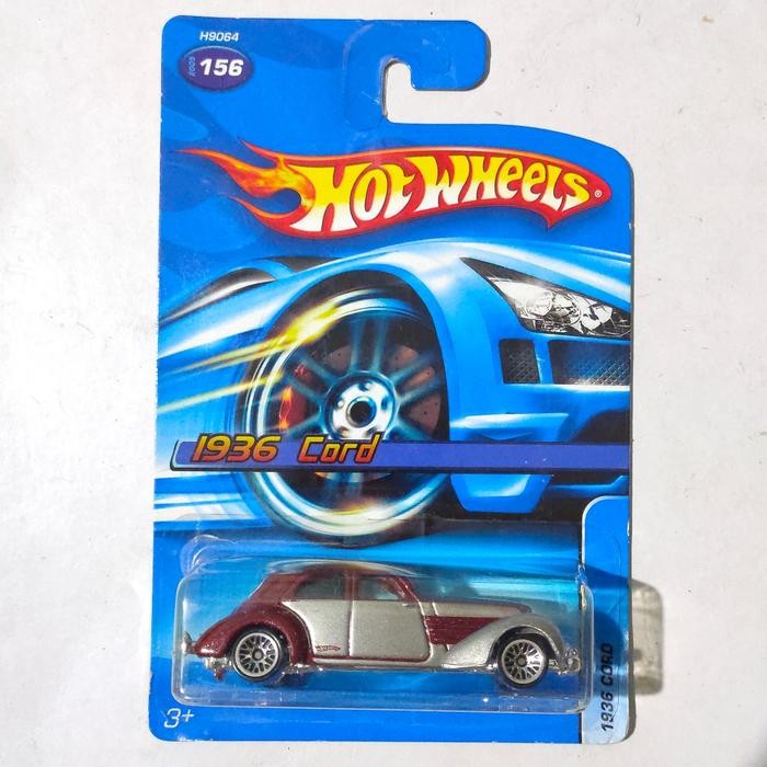TR99 Hotwheels Hot Wheels 1936 36 Cord burgundy silver 2005 Blister Minus