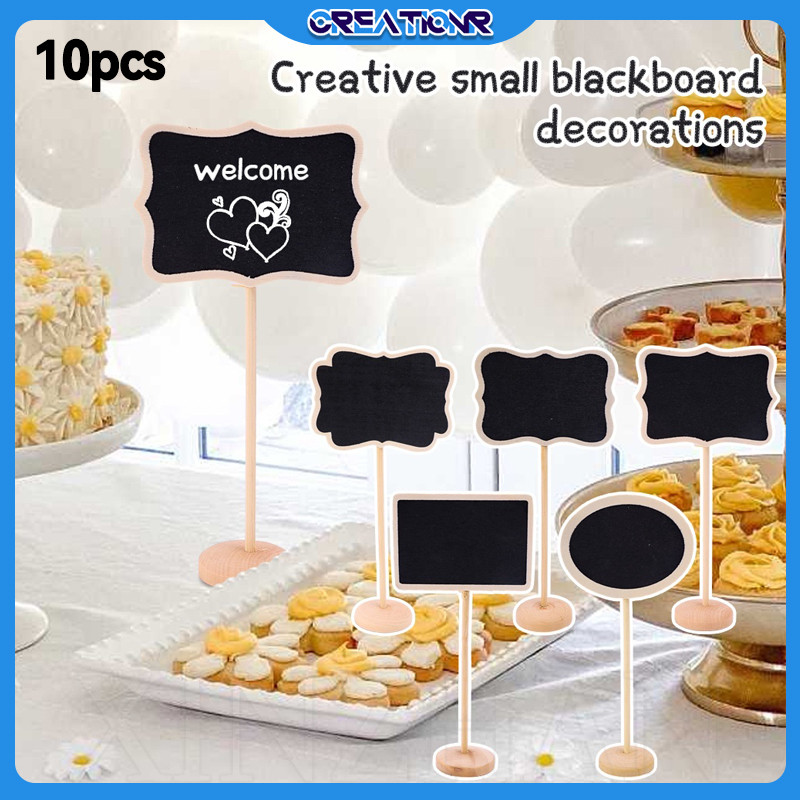 

Papan Tulis Mini 10pcs/Blackboard Stand Portable/chalkboard Menu Kafe/Untuk Kafe & Restoran