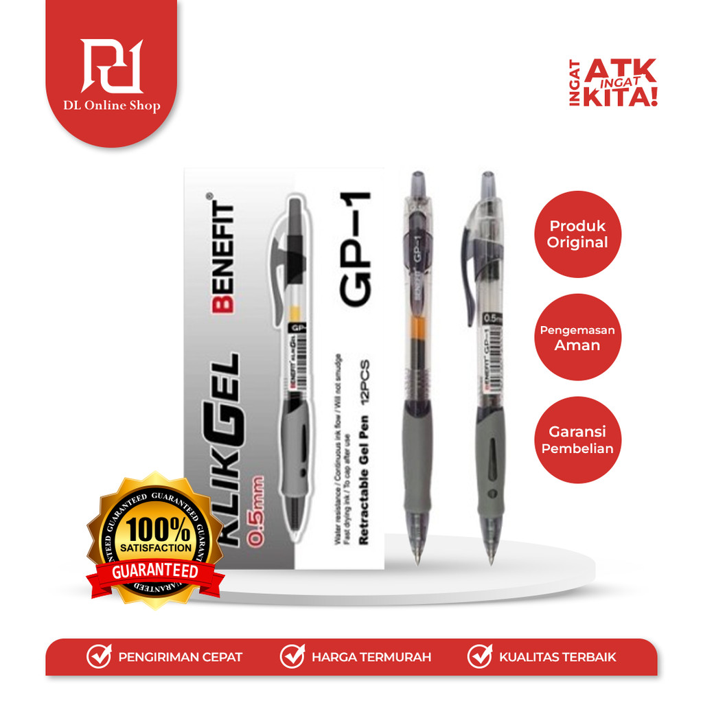 

BENEFIT PULPEN KLIKGEL GP-1 (1LSN/ 12PCS)
