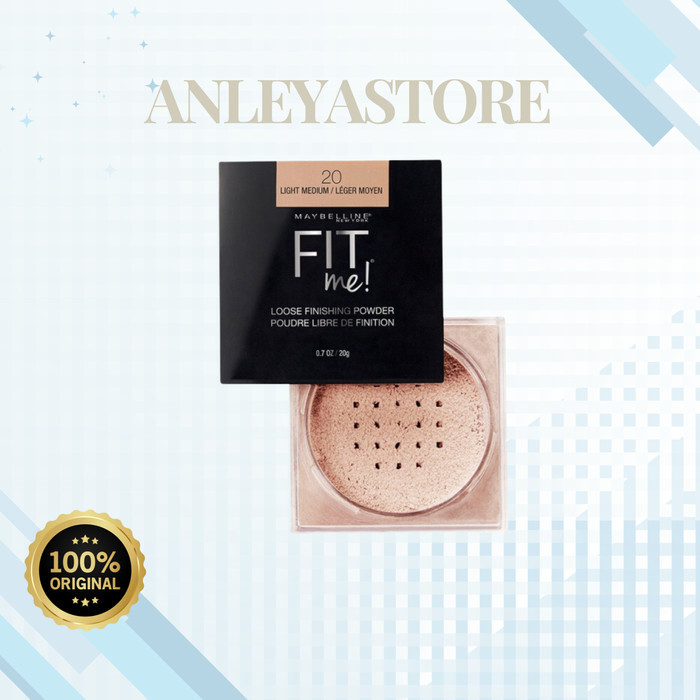 GK (READY - JAMINAN 100% ORI) Bedak Tabur Maybelline Fit Me Loose Finishing Powder - 20gr Hasil Natu