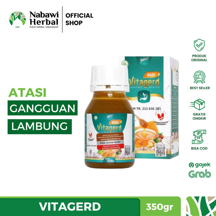 

MADU VITAGERD - Membantu Atas Sakit Maag Asam Lambung Mual Gerd dan Masalah | MajaHerbal