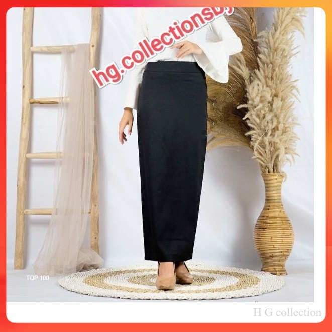 ROK SPAN KERJA HITAM / ROK SPAN KANTOR / ROK KERJA SPAN BIRON