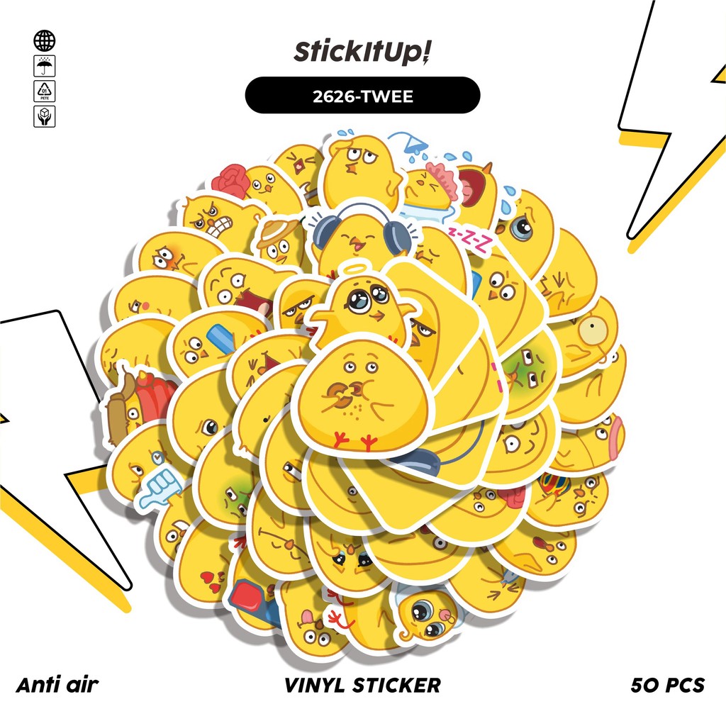 

COD✨ 50 Pcs Stiker FUNNY CHARACTER TWEETY THE BIRD Lucu Anti Air Untuk Dekorasi Notebook Sepeda Skateboard Handphone DIY