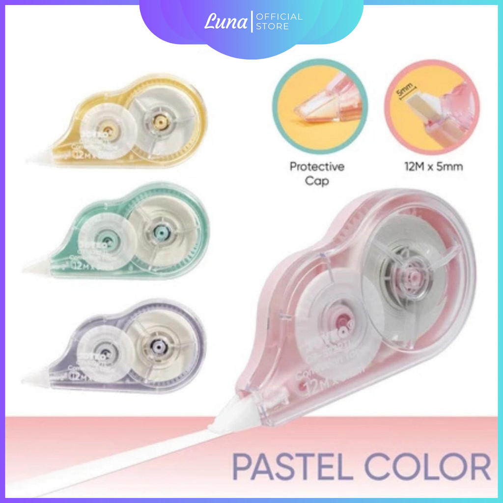 

Pita Koreksi Correction Tape 12m Joyko Tip Ex Joyko Pastel Tip X Joyko Kertas CT-522PTL