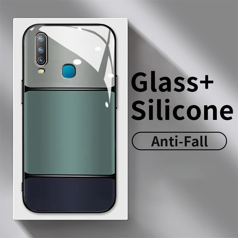 Case  For Vivo Y17 Y17s Y15 Y15s Y15a Y15c Y16 Y19 Y12 Y12a Y12s Y12i Y11 2019 Y11s Kaca Kaca Slikon