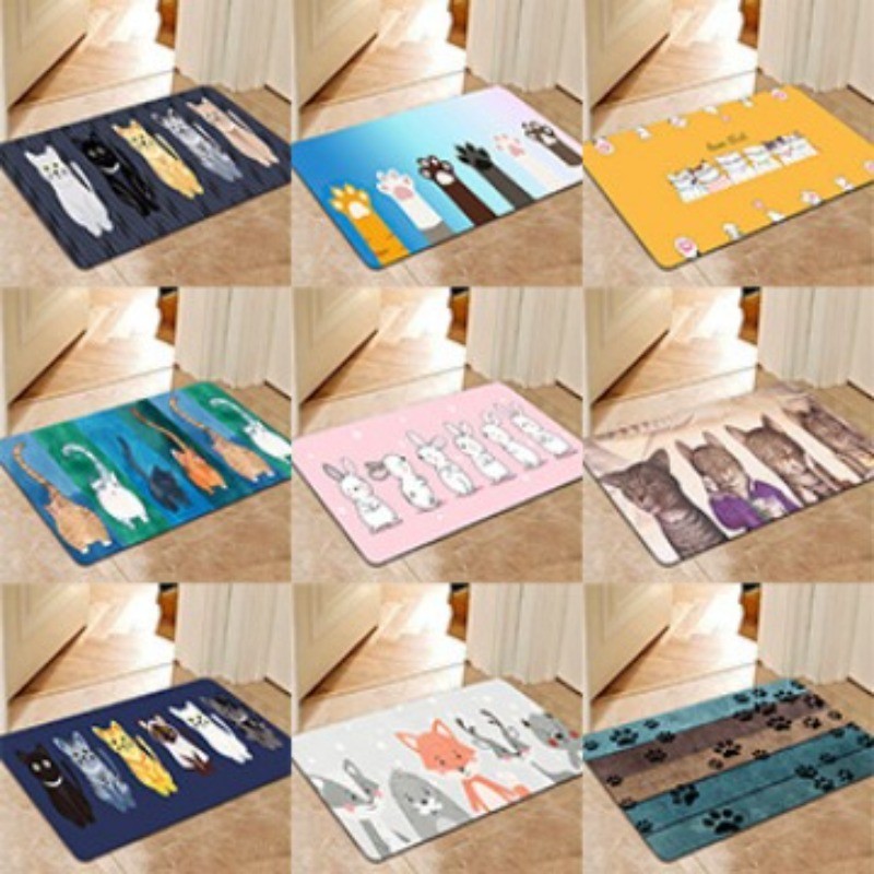 

Cartoon Pet Carpet Cat Doormats Home Entrance Door Modern Decor Bathroom Floor Mats Living Room Bedroom Rug Welcome Decoration