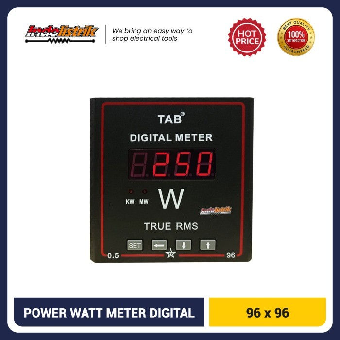 BY99 Power Watt Meter Digital KW Meter 96 x 96 3P / 4W TAB - Digital Meter