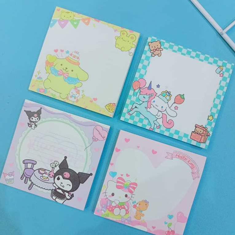

Cod Sticky Notes Karakter Sanrio / Tempelan Kertas Catatan Memo Note / Note Memo Bentuk Karakter Binatang Lucu