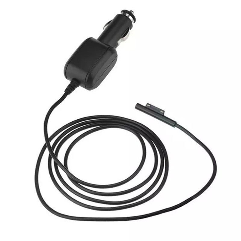 

Protable Surface Car Charger for DC 15V 3A Power Supply Guide Cable Power Charger Adapter for Surface Pro 7/6/5/4/3