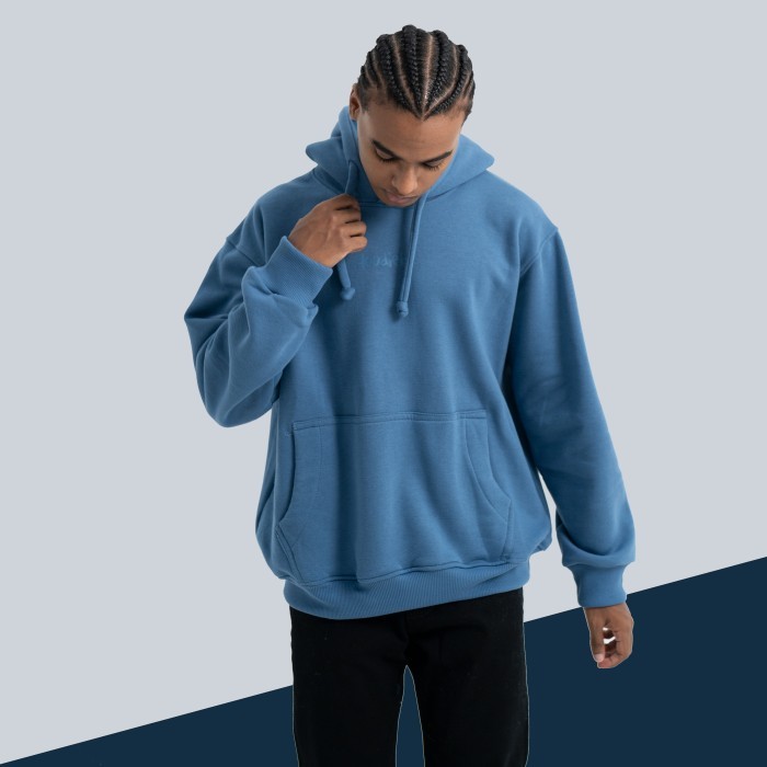Hoodieku  Hoodie Jumper s - STEEL BLUE - L