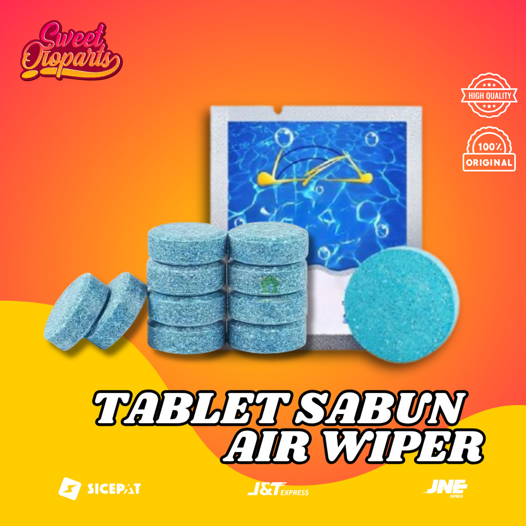 [20 Pcs] Sabun Pembersih Kaca Wiper Mobil Anti Jamur Tablet Sabun Air Wiper Kaca Mobil