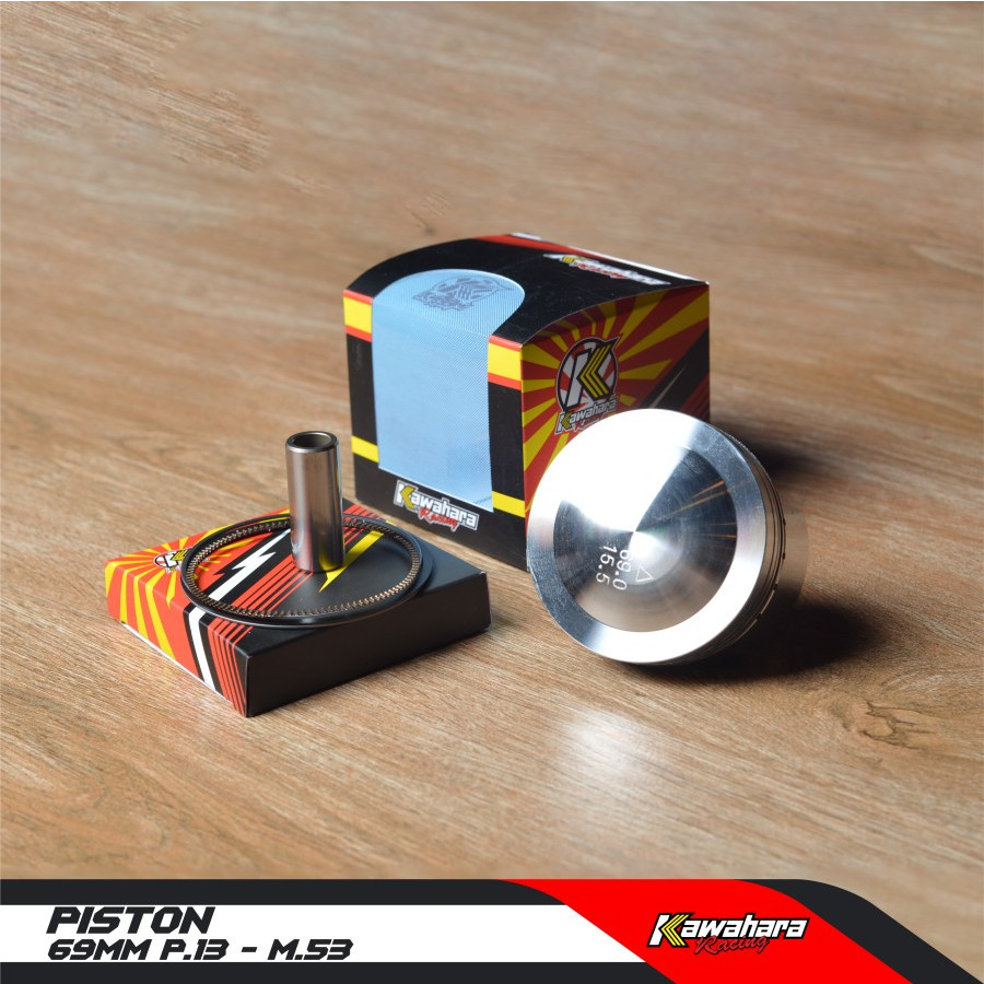 Seher / Piston 69 mm Pin 13 Boreup Jupiter - Beat - Supra Kawahara