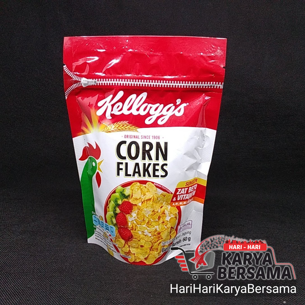 

CEREAL SARAPAN KELLOGG'S CORN FLAKES ORIGINAL SEREAL POUCH 60GR