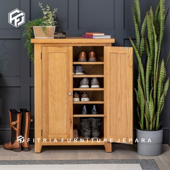 lemari sepatu kayu jati lemari sepatu tertutup lemari sepatu living