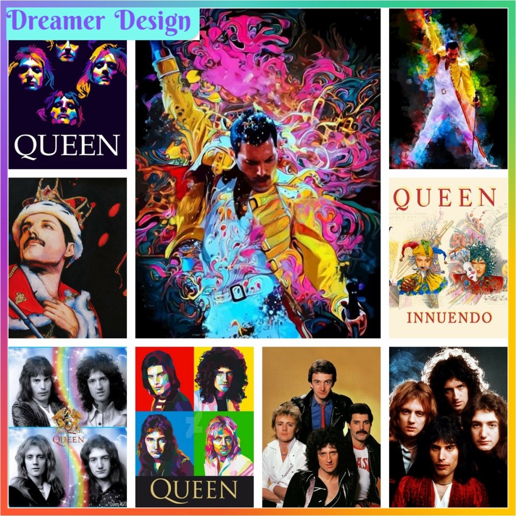 

Freddie Mercury Classic Diamond Painting Pixel Pattern Cross Stitch Crafts Kit New 5D DIY Art Mosaic Embroidery Home Decor Gift